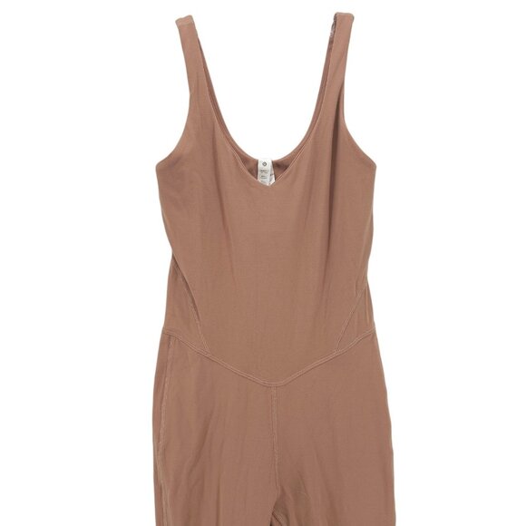 LULULEMON Align Bodysuit 25" Nulu Fabric Dusty Clay Nude Brown Size 2 - Picture 2 of 8